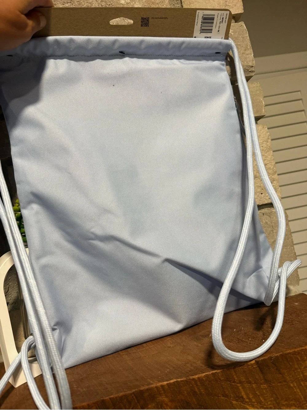Nike Light Blue Drawstring Gym Bag